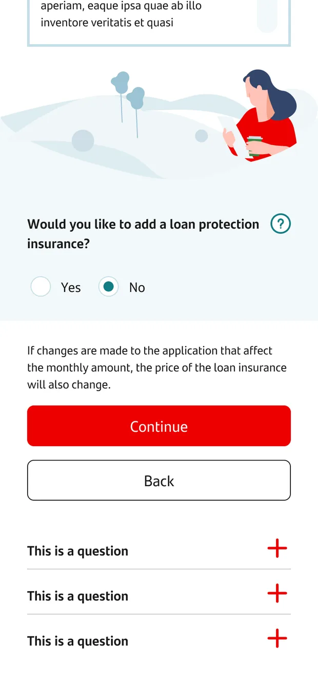 Insurance nudge — control
